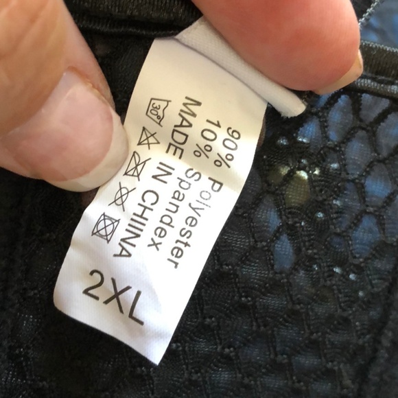 Charmian black stretch fishnet corset - Picture 6 of 6